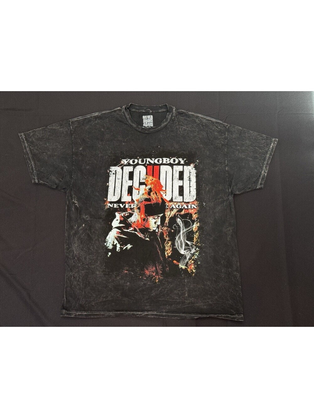 New NBA Youngboy Never Broke Again Decoded Size Large Shirt Vintage Style Acid W